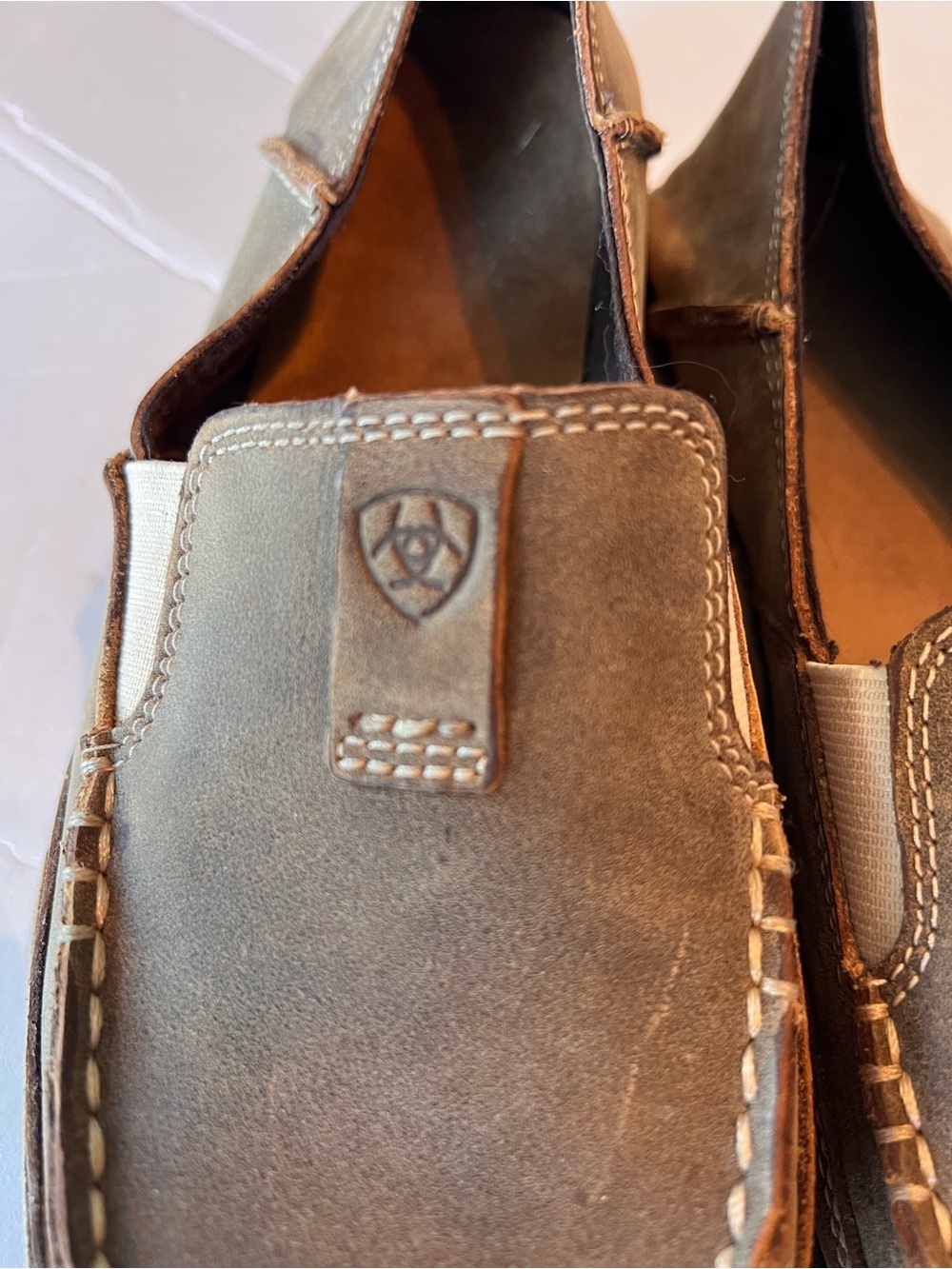 Ariat Ladies Cruiser Brown Bomber Casual Slip-on Shoes size 10.5 - Picture 6 of 9